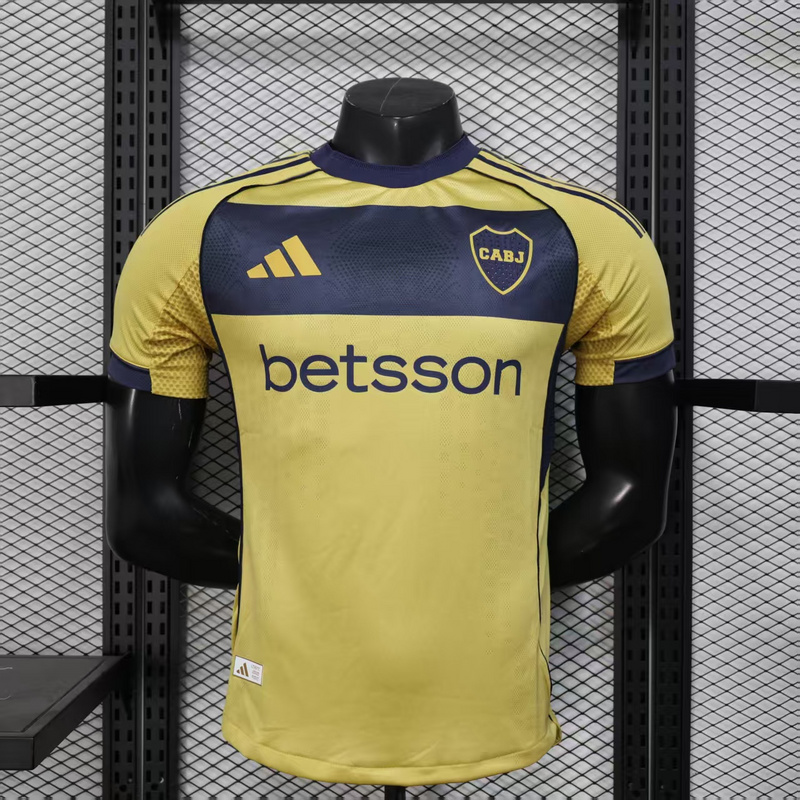 AAA Quality Boca Juniors 25/26 Away Yellow Soccer Jersey(Player)